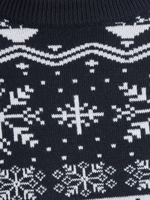 Tori Christmas knit - Navy - TeeShoppen Group™ - Knitwear - TeeShoppen