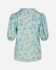 Vari -blouse - blauw/groene bloem