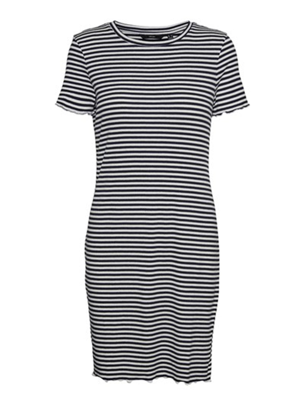 Vio Stripe Short Dress - Navy Blazer