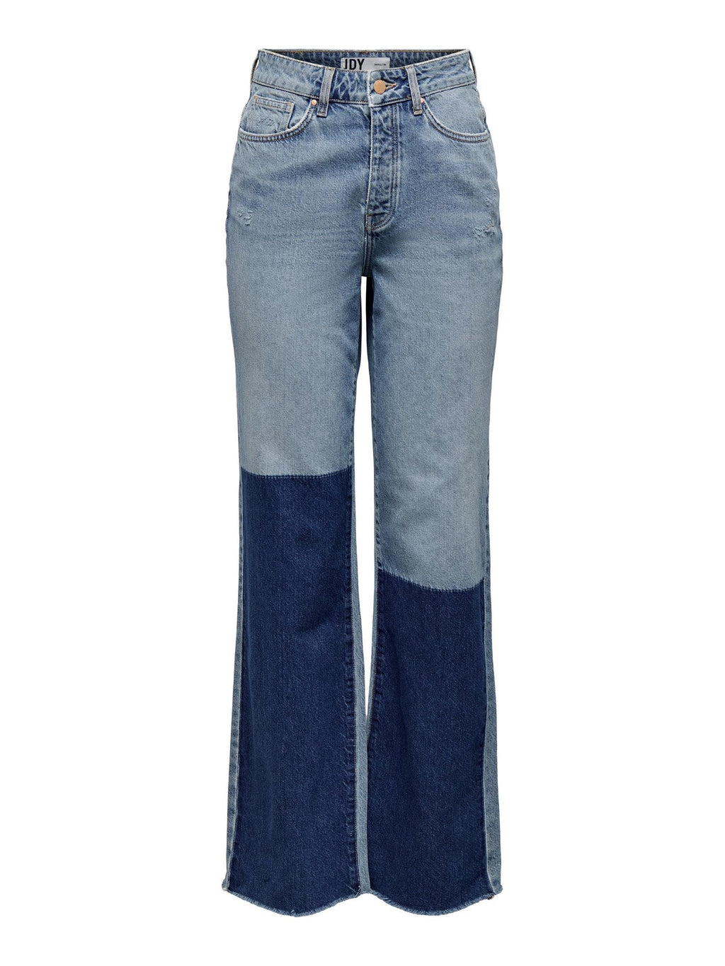 Zikka -kleurenblok Pants - Medium Blauwe denim